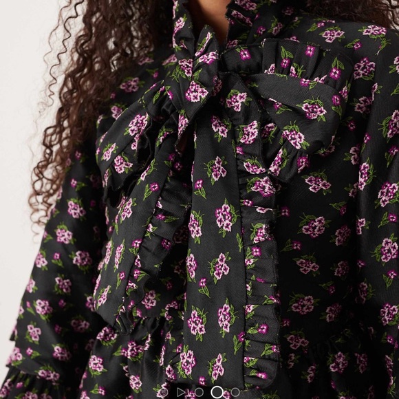 Sister Jane Black Floral Mini Dress - Picture 4 of 5